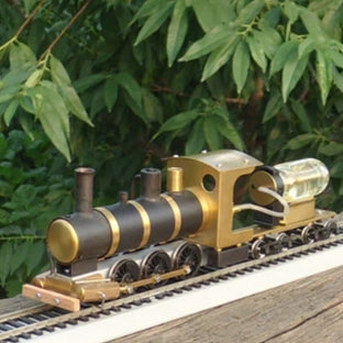 Live Steam steam-driven train model equipped with a double-cylinder single-acting swing steam engine model-- Enginediyshop