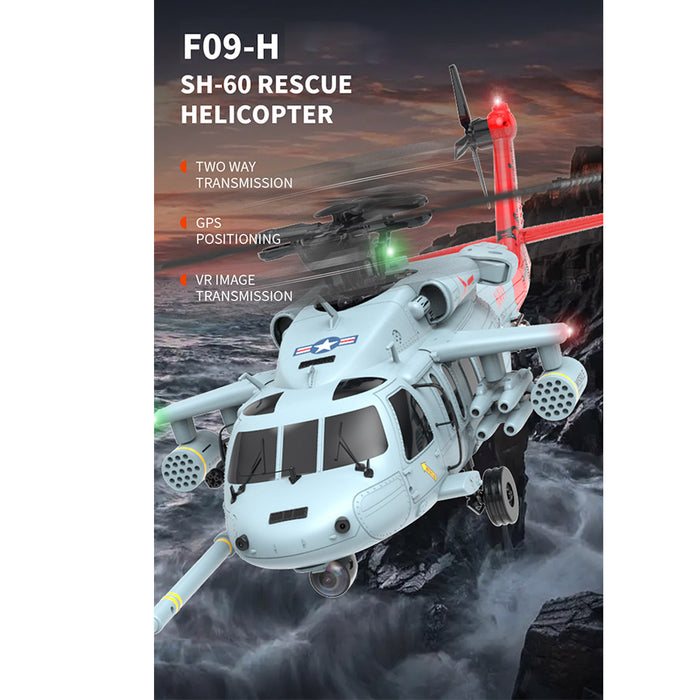 YU XIANG F09-H SH60 Seahawk 8CH RC Helicopter 1/47 Scale 2.4G Dual Brushless DD 6G/3D Stunt Copter Model enginediyshop