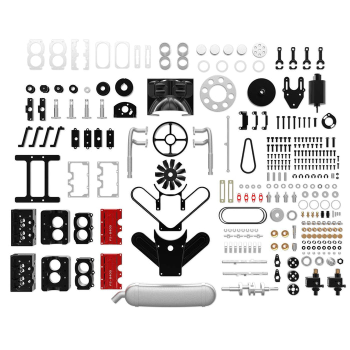 TOYAN ENGINE FS-B400 14cc Flat-four Engine Horizontal Opposed Four-Cylinder Four-Stroke Nitro H4 Engine Model DIY Assembly enginediyshop