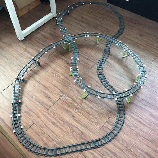 301Pcs City Train Tracks DIY Rail Tracks Set Building Bricks Parts for Mainstream brand building blocks enginediyshop