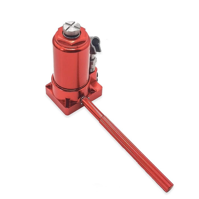 JDM-163 1/10 Hydraulic Jack Model Metal Hand-Operated Vertical Jack DIY Accessory for RC Cars enginediyshop