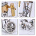 V1313 Mini Vertical Single-Cylinder Steam Engine Model with Reversing Mechanism Steam-Powered Mechanical Model Experimental Kit enginediyshop