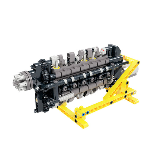 MOC-195745 205 6-Cylinder Opposed Piston Diesel Aviation Engine Building Blocks Set (237PCS) - enginediyshop