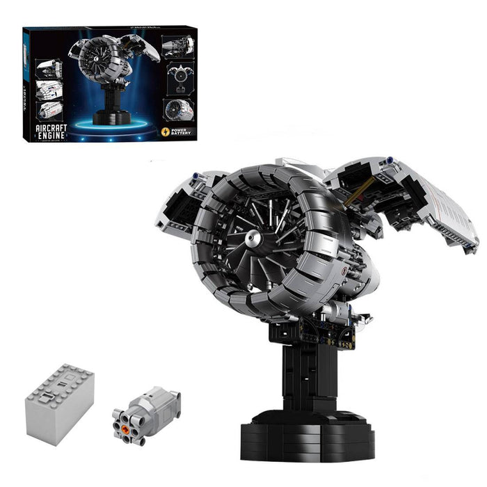 MOC Turbofan Aircraft Engine Model Kit - Realistic Turbofan Engine MOC Set --1813pcs