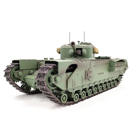 1/16 Scale 2.4G RC Churchill Main Battle Tank Infrared Military Vehicle Model enginediyshop