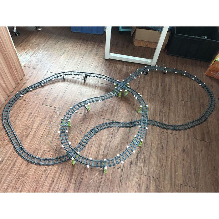 301Pcs City Train Tracks DIY Rail Tracks Set Building Bricks Parts for Mainstream brand building blocks enginediyshop