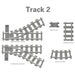 26Pcs Train Tracks Rails Set DIY Construction Toys Building Blocks Bricks Parts for Mainstream Building Block Brands enginediyshop