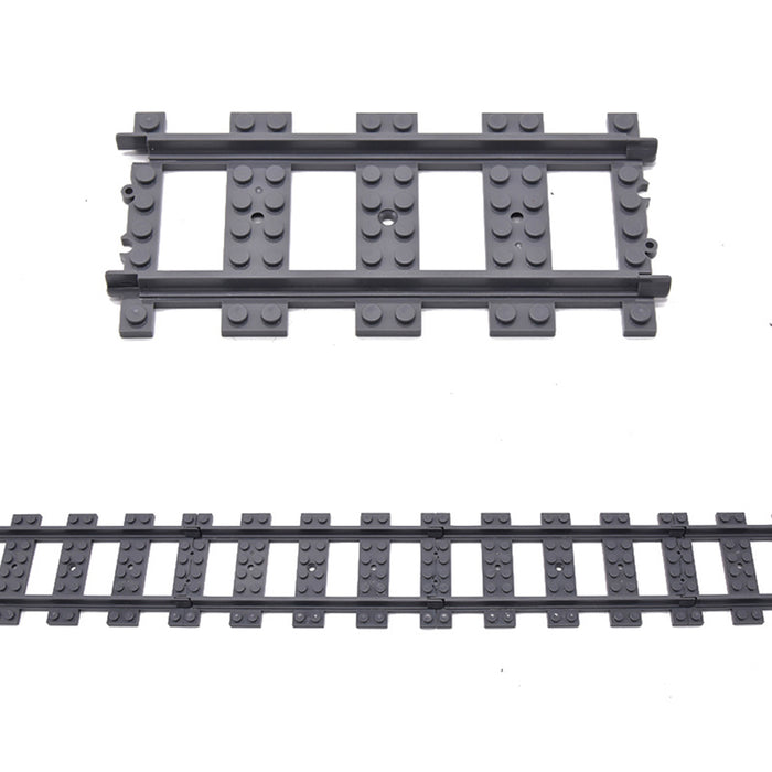 50Pcs Train Straight Track DIY Construction Toys Building Blocks Bricks Parts enginediyshop