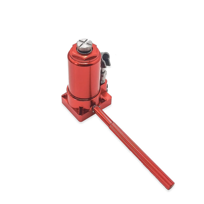 JDM-163 1/10 Hydraulic Jack Model Metal Hand-Operated Vertical Jack DIY Accessory for RC Cars enginediyshop