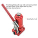 JDM-163 1/10 Hydraulic Jack Model Metal Hand-Operated Vertical Jack DIY Accessory for RC Cars enginediyshop