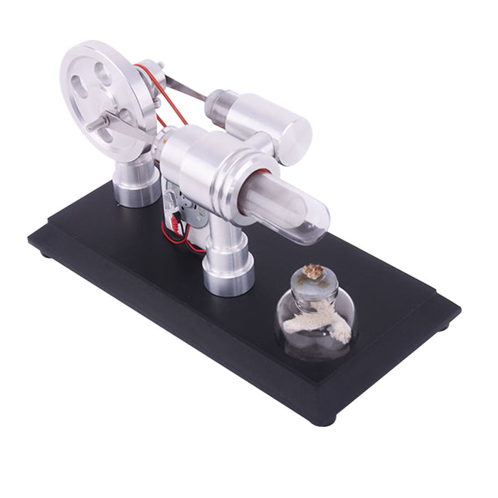 Double-Cylinder Stirling Engine Kit - Power Up Your Space with Stunning LED Lights enginediyshop