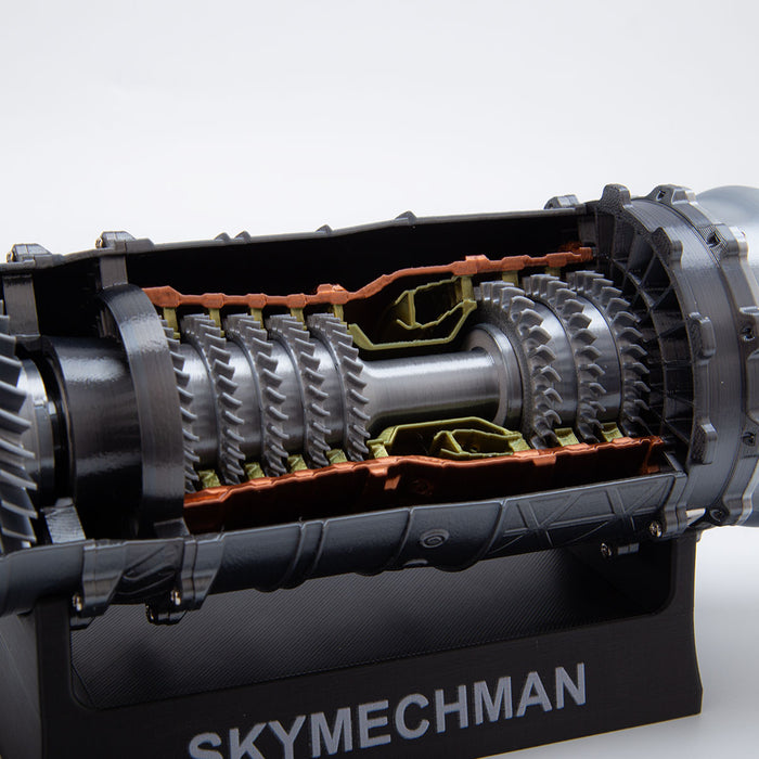 SKYMECHMAN 1/18 Scale 3D Printed WS-15 Functional Turbofan Engine Model Kit - enginediyshop