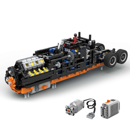 MACK T-310 Eight-cylinder Engine Gearbox Assembly Toy Building Blocks Set MOC-179871 enginediyshop