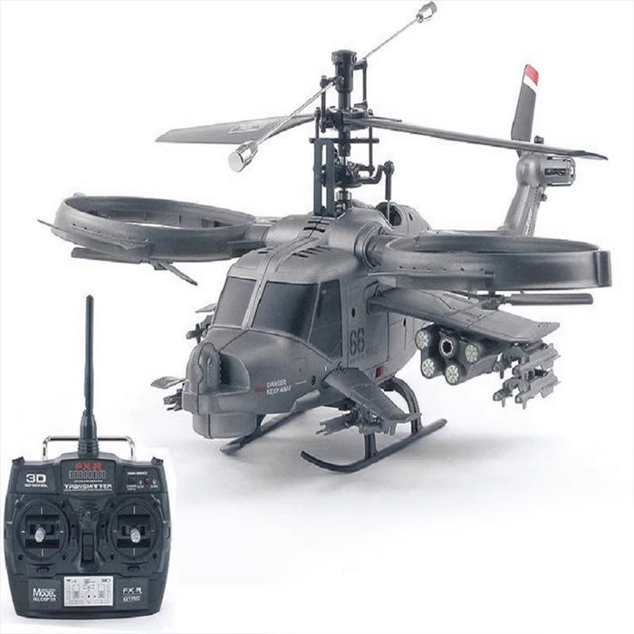 FX066 2.4G 4CH RC Apache Armed Helicopter Model Military Helicopter Model enginediyshop