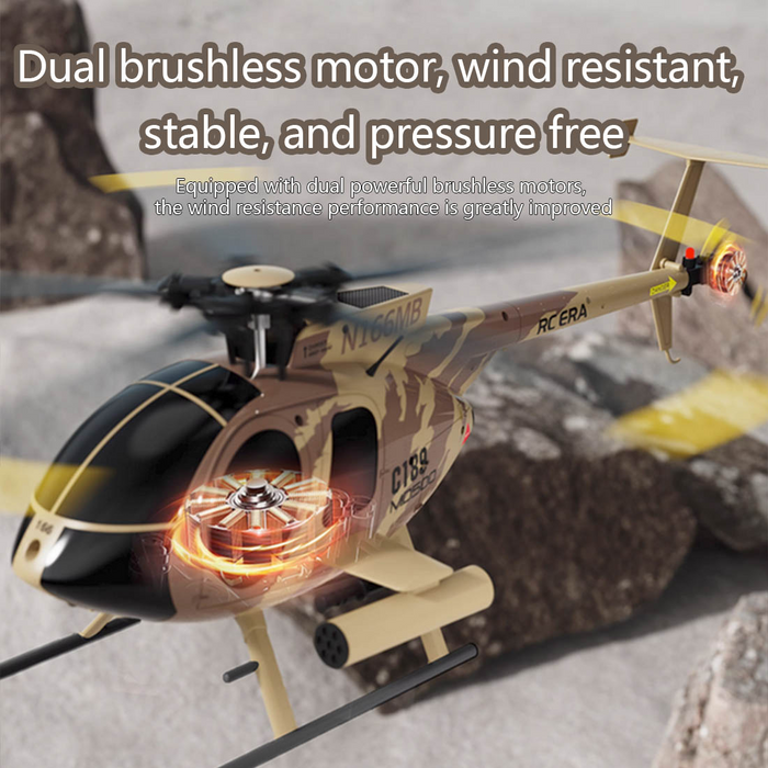 MD500 C189 Little Bird Aircraft Model 1/28 2.4G 4CH Single-Rotor Helicopter Model enginediyshop