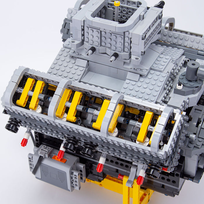 CHEVY Small Block  V8 Engine General Motors MOC Engine Model Building Blocks Toy Set - 2362PCS - Build Your Own V8 Engine enginediyshop