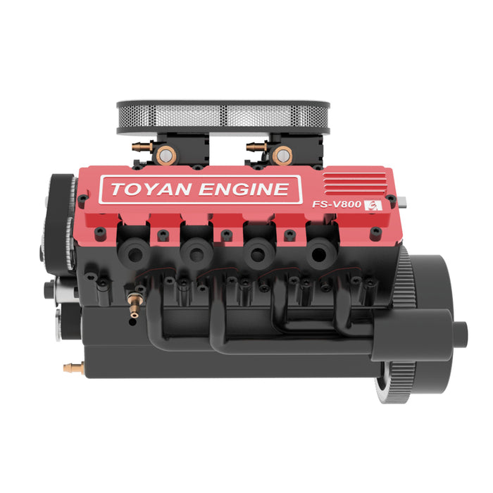 TOYAN×HOWIN FS-V800G V8 Engine 1/10 28cc 8-cylinder 4-stroke Water-cooled Gasoline Engine Model for RC Car & Boat