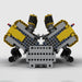 V16 Engine with Dual Pushrod Valves Building Block Engine Model MOC-169906 enginediyshop