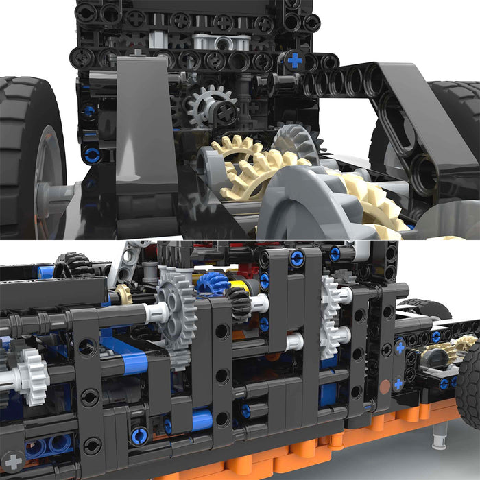 MACK T-310 Eight-cylinder Engine Gearbox Assembly Toy Building Blocks Set MOC-179871 enginediyshop