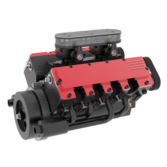 TOYAN×HOWIN FS-V800G V8 Engine 1/10 28cc 8-cylinder 4-stroke Water-cooled Gasoline Engine Model for RC Car & Boat