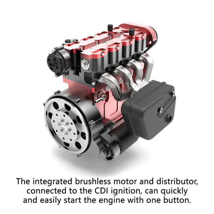 ENJOMOR GS-L4 Engine 36cc Water-Cooled 4-Stroke DOHC Inline Four-Cylinder Gasoline Internal Combustion Engine from Enginediyshop