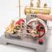 RETROL SE-02 Metal Reversible Horizontal Stationary Steam Engine and Boiler Model Kit with Generator and Street Lamp - enginediyshop