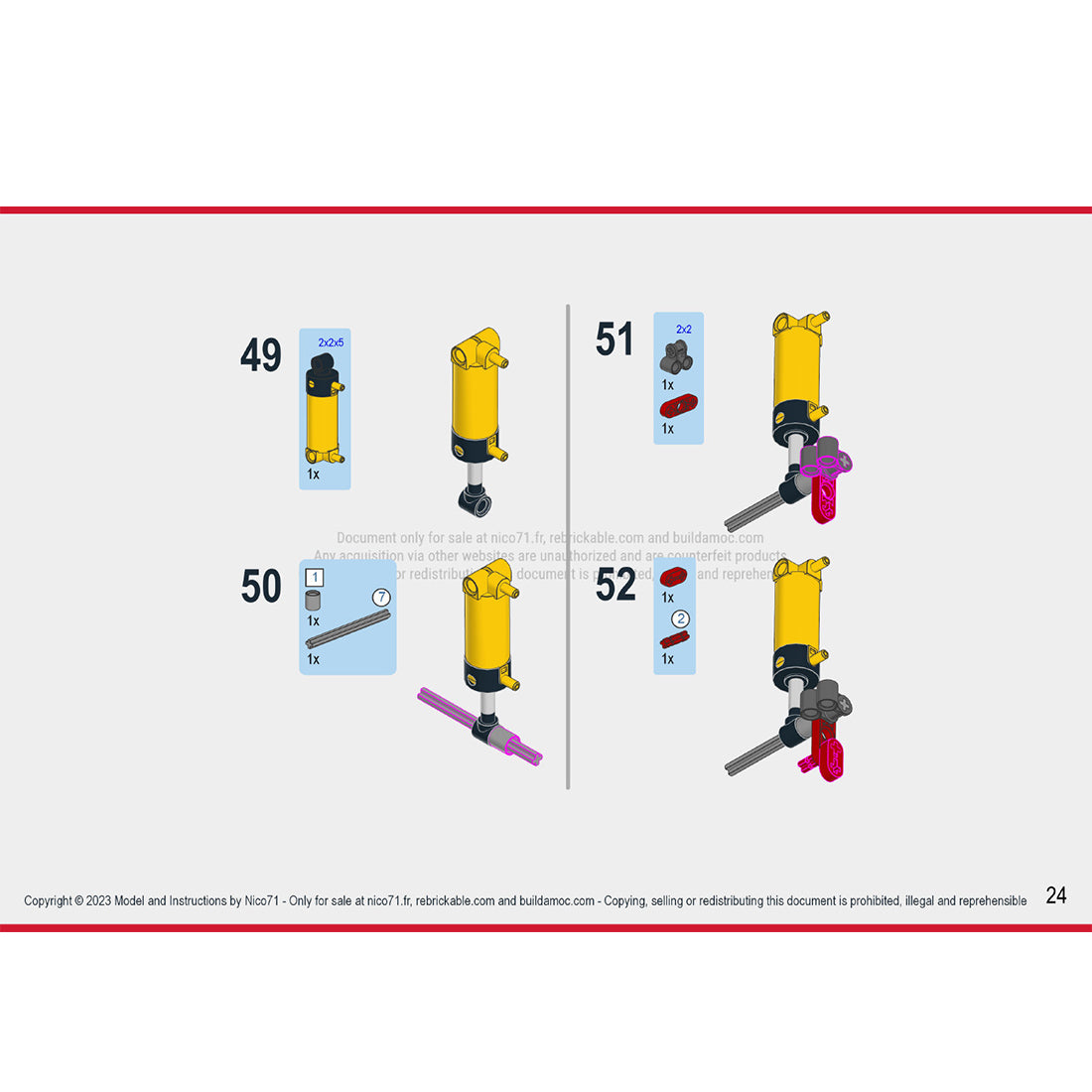 MOC-157730+MOC-164704 Three Cylinder Pneumatic Engine & Manual Air Pump Building Blocks Set（352PCS） enginediyshop