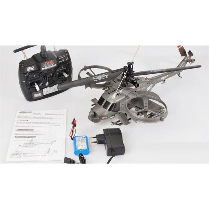 FX066 2.4G 4CH RC Apache Armed Helicopter Model Military Helicopter Model enginediyshop