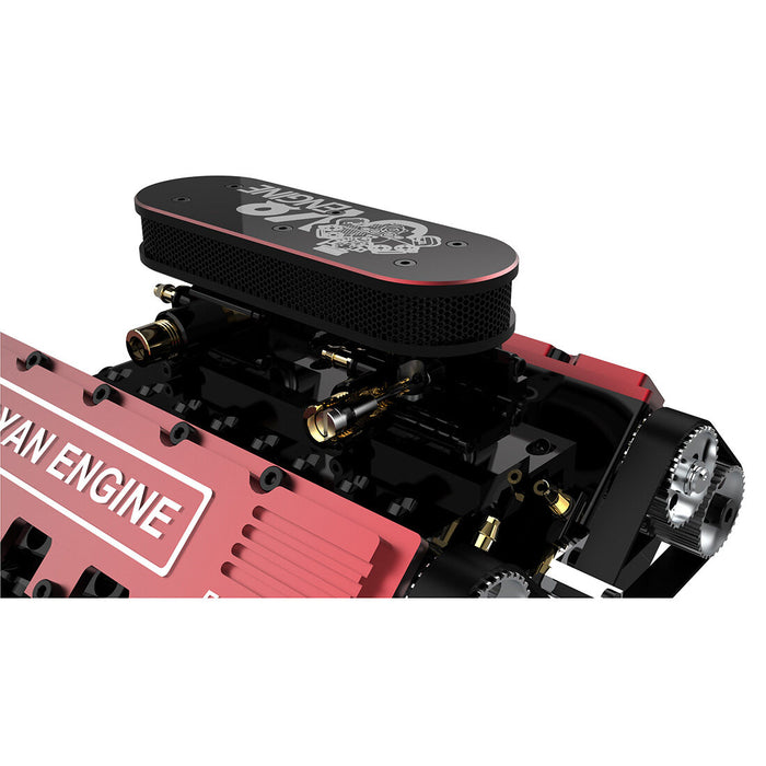 TOYAN HOWIN FS-V800 1/10 Eight-cylinder Four-stroke Water-cooled Nitro Engine Model for RC Car & Boat enginediyshop