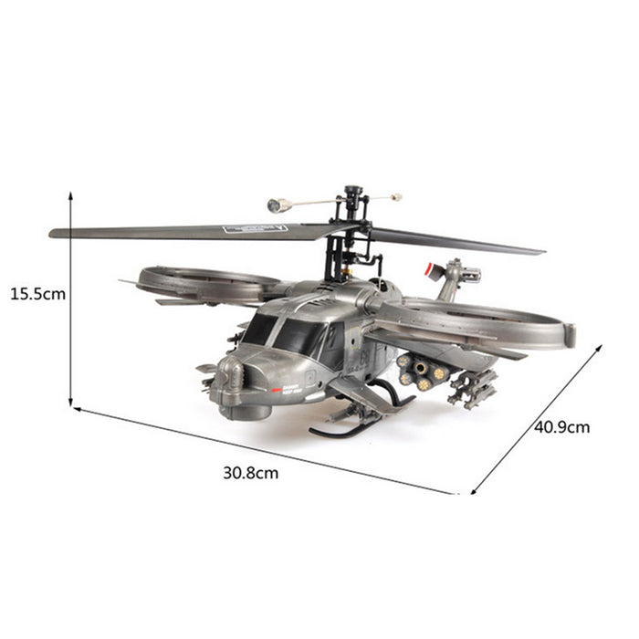 FX066 2.4G 4CH RC Apache Armed Helicopter Model Military Helicopter Model enginediyshop