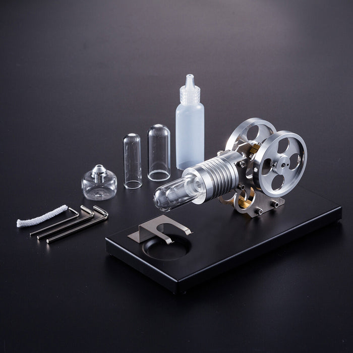 Manson Hot Air Stirling Engine External Combustion Engine Model STEM Science & Education Toy Gifts for Technology Enthusiasts enginediyshop