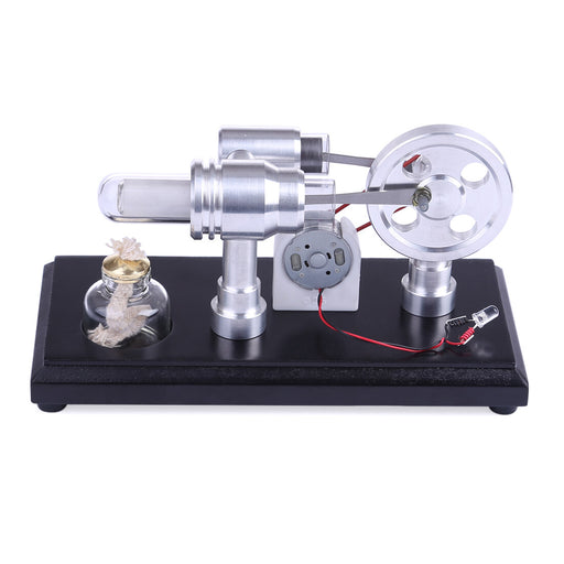 Double-Cylinder Stirling Engine Kit - Power Up Your Space with Stunning LED Lights enginediyshop