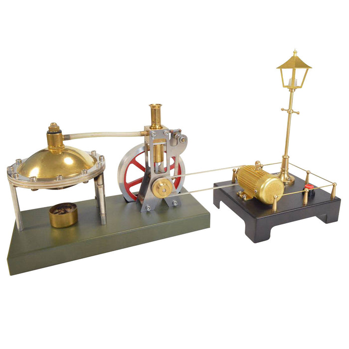 ENJOMOR Retro Steam Engine Kit with Spherical Boiler Support and Additional Load