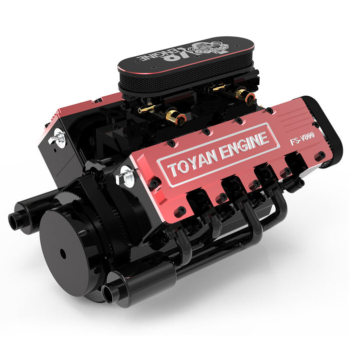 TOYAN HOWIN FS-V800 1/10 Eight-cylinder Four-stroke Water-cooled Nitro Engine Model for RC Car & Boat enginediyshop