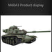 1/16 2.4G RC American M60A3 Military Main Battle Tank Model Toys with Lights&Sounds enginediyshop