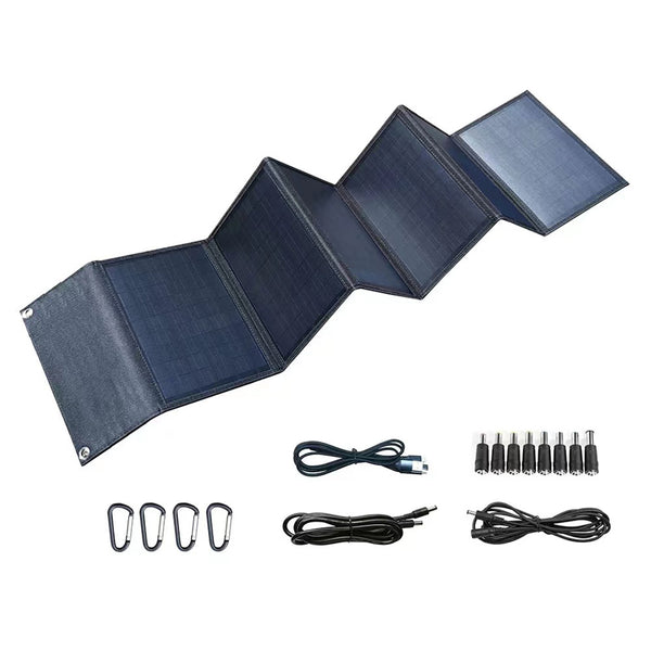 50W Foldable Solar Panel Charger Kit for Smartphone – enginediyshop