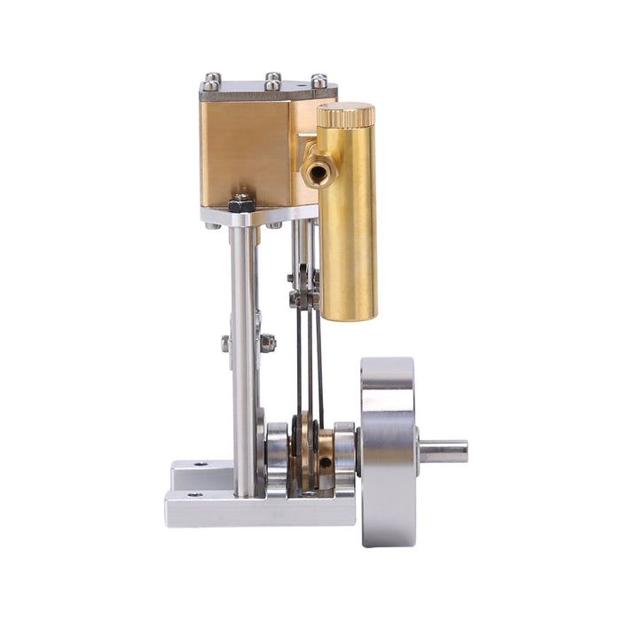 V1313 Mini Vertical Single-Cylinder Steam Engine Model with Reversing Mechanism Steam-Powered Mechanical Model Experimental Kit enginediyshop