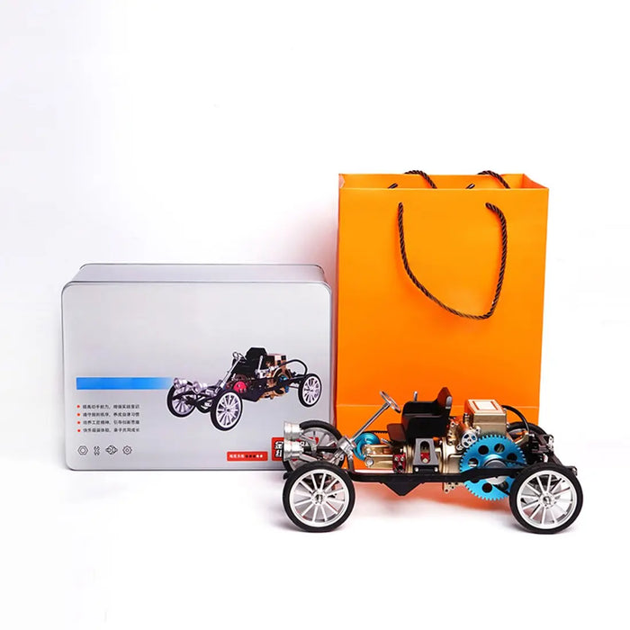 Teching Car Engine Assembly Kit Single Cylinder Car Building Kit Toy Gift for Adult - enginediy