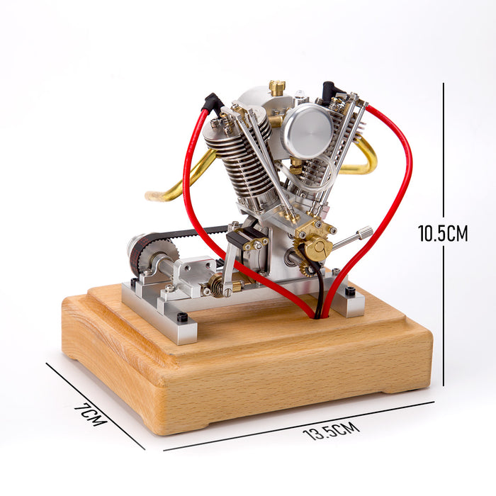 MUSA Hoglet V-twin Miniature Harley Davidson V2 Gasoline Engine Model enginediyshop