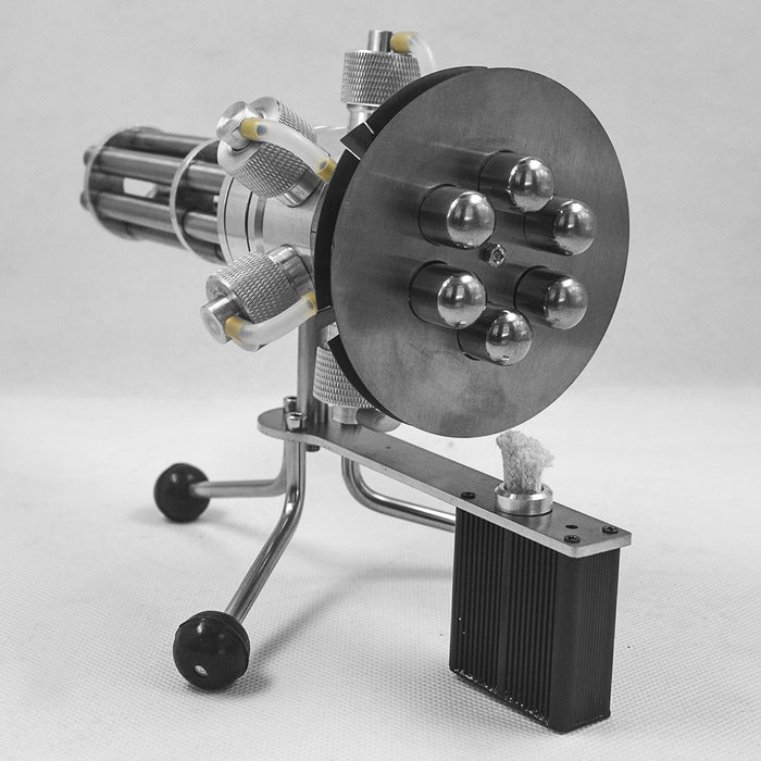 6 Cylinder Stirling Engine Novel Gatling Blaster Design Engine Motor Model enginediyshop