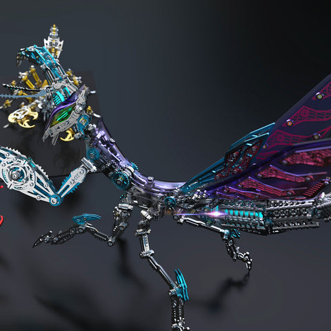 3D Metal Mechanical Mantis DIY Assembly Insect Model Kits Creative Ornaments-1000+PCS enginediyshop