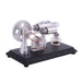 Double-Cylinder Stirling Engine Kit - Power Up Your Space with Stunning LED Lights enginediyshop