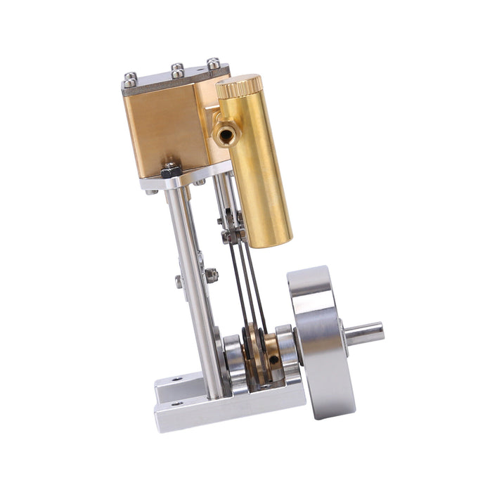 V1313 Mini Vertical Single-Cylinder Steam Engine Model with Reversing Mechanism Steam-Powered Mechanical Model Experimental Kit enginediyshop