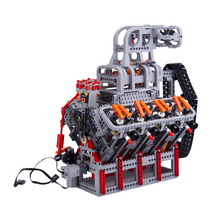 HOLDEN OHV 5.0L V8 Motor MOC Engine Model Building Blocks Toy Set - 2106PCS - Build Your Own V8 Engine