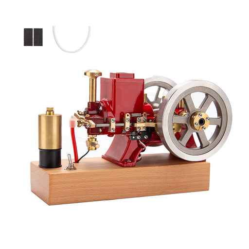 Hit and Miss Engine that Works - ENJOMOR 6cc Antique 4-Stroke Gas IC Engine Green Horizontal Stationary Engine with Ignition Device and Stand enginediyshop