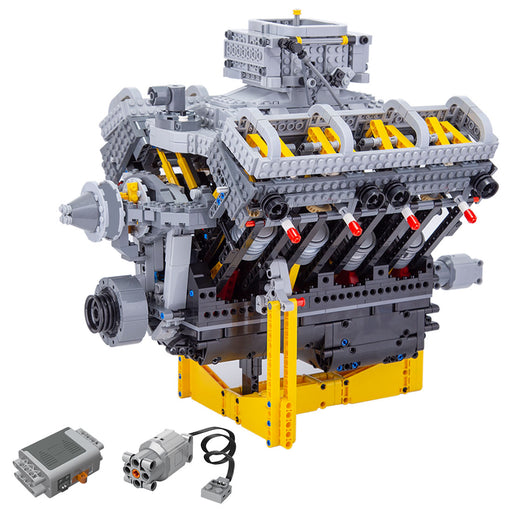 Chevy Small Block  V8 Engine General Motors MOC Engine Model Building Blocks Toy Set - 2362PCS - Build Your Own V8 Engine enginediyshop