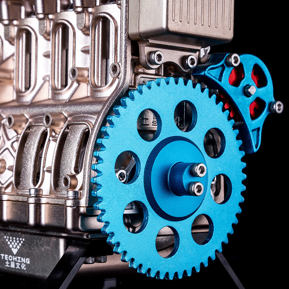 TECHING L4 Motor Modellbausatz, Der Funktioniert - 364 Teile