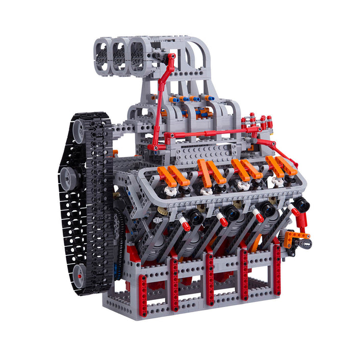 HOLDEN OHV 5.0L V8 Motor MOC Engine Model Building Blocks Toy Set - 2106PCS - Build Your Own V8 Engine