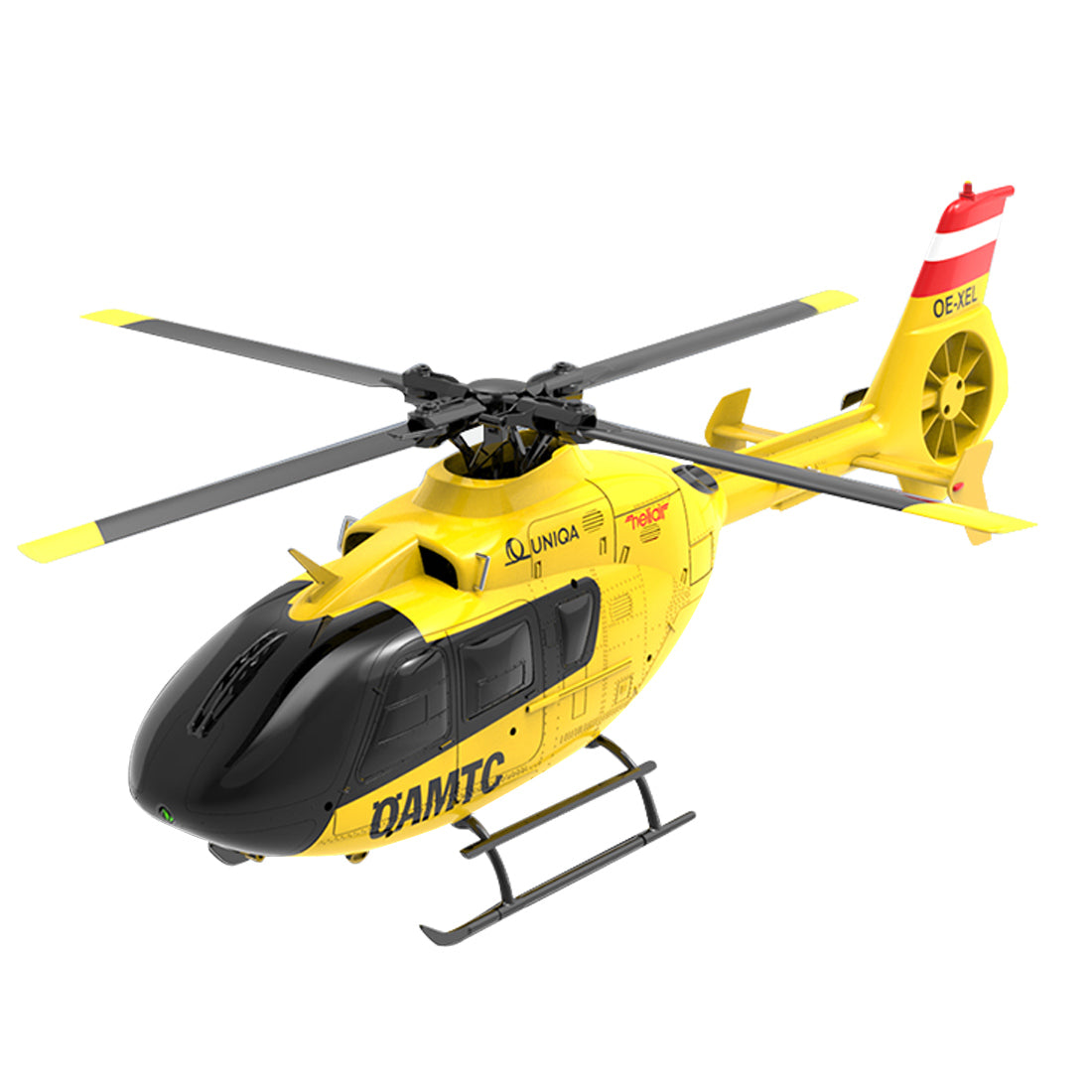 YU XIANG F06 1/36 Scale EC-135 2.4G 6-Channel RC Direct-Drive Brushless Helicopter 3D Aerobatic Aircraft Model enginediyshop