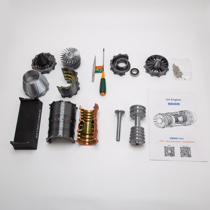 SKYMECHMAN 1/18 Scale 3D Printed WS-15 Functional Turbofan Engine Model Kit - enginediyshop